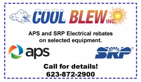 HVAC Coupons SRP Rebates Discounts Cool Blew