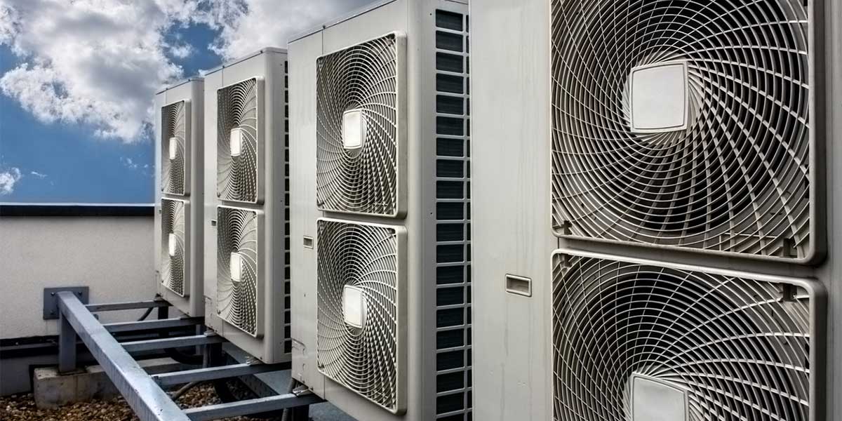 AC units on the top of a building
